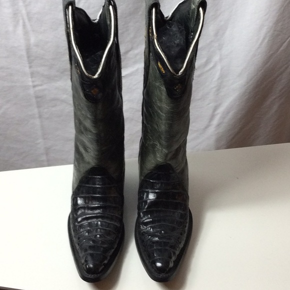 VEARI Buitre Hybrid Alligator Leather Cowgirl Boots - Picture 3 of 11